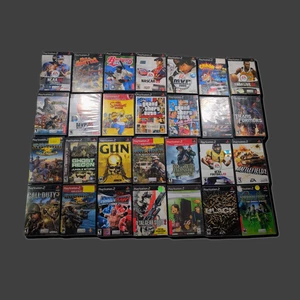 Random Lot of 28 PS2 Games Untested MGS Godzilla Monsters - Picture 1 of 3