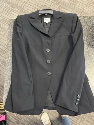 Armani 黑色西装外套纽扣 2 码复古风格 — 第 1/4 张图片