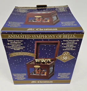 MR CHRISTMAS Animated Symphony Of Bells Train Lighted -  50 Songs Free Shipping - Picture 1 of 11