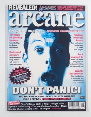 1996 Aug ARCANE UK TTRPG zine WORLDBUILDING better refereeing SOAP OPERA PLOTS - Image 1 of 4