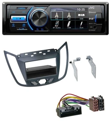 JVC Bluetooth MP3 USB DAB Autoradio für Ford C-Max / Kuga - dunkelgrau - Bild 1 von 4