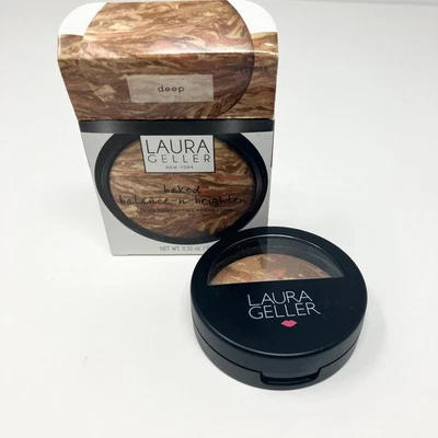 Laura Geller Baked Powder BALANCE N BRIGHTEN Foundation Deep 0.32 oz - Image 1 of 2