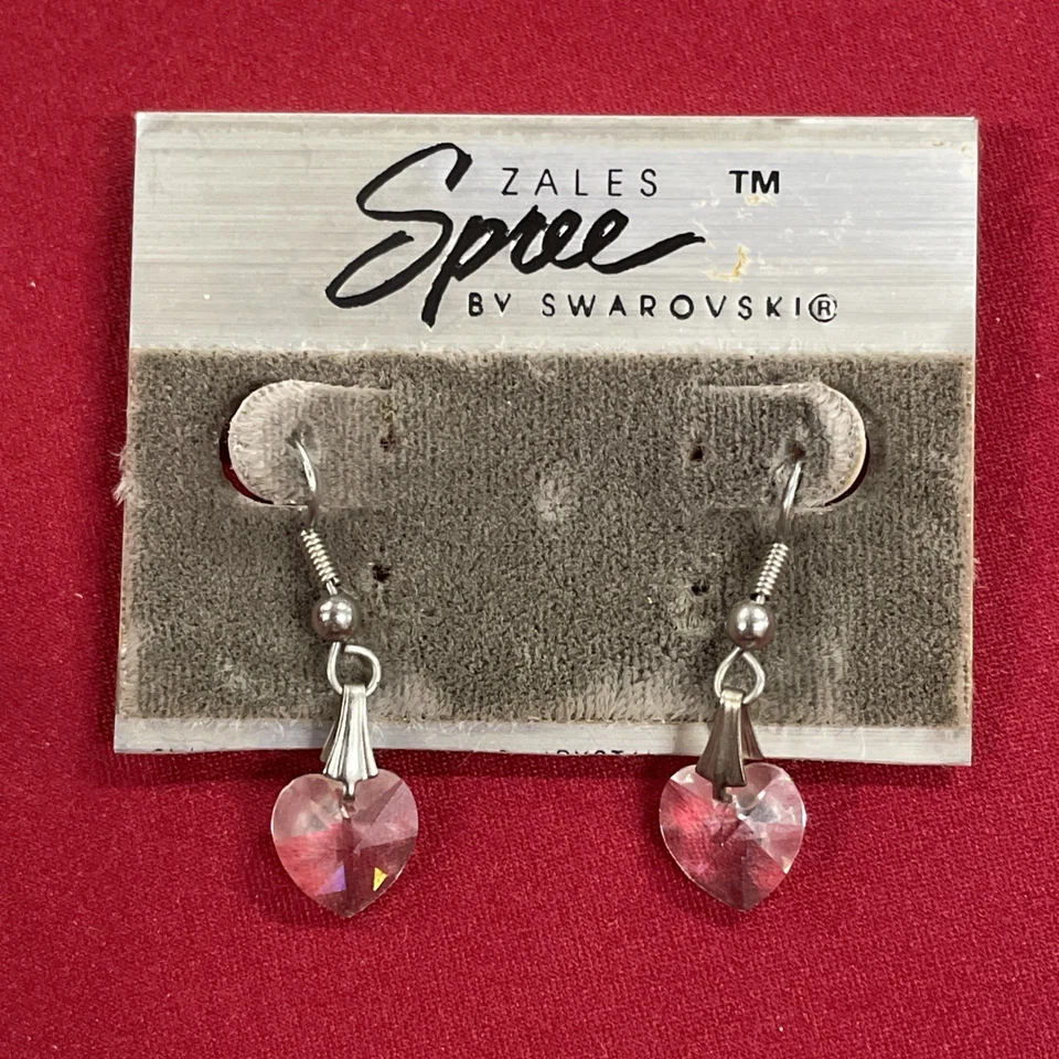 Pendientes colgantes corazón circonita cúbica transparente Sales Spree by Swarovski  Foto 1 de 4