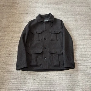 J.Crew Irvine Jacket Wool Cruiser Mackinaw Green Military Mens Size XS - Picture 1 of 9