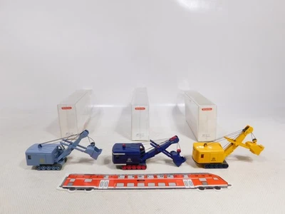 Wiking 1:87 H0 3X Escavatore Menck 897 01 34 897 02 37 Ecc Mint+Box #EG872-0,5 - Immagine 1 di 4