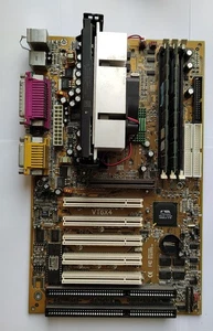 Abit VT6X4 Mobo with Pentium III 800MHz Slot1 CPU and 512MB RAM -Test OK! - Picture 1 of 9