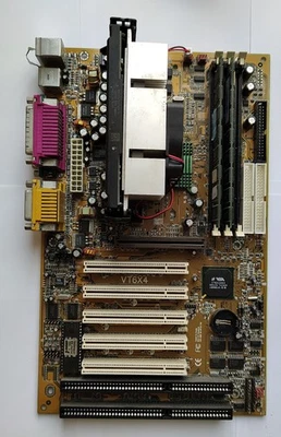 Abit VT6X4 Mobo with Pentium III 800MHz Slot1 CPU and 512MB RAM -Test OK! - Image 1 of 4