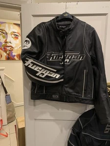Fur-Igan Motorcycle Jacket Size XL With Back Security, Display Sample Last One! - Picture 1 of 24
