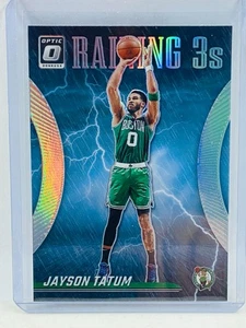 2023-24 Panini Donruss Optic Jayson Tatum Raining 3s Holo #18 - Picture 1 of 2