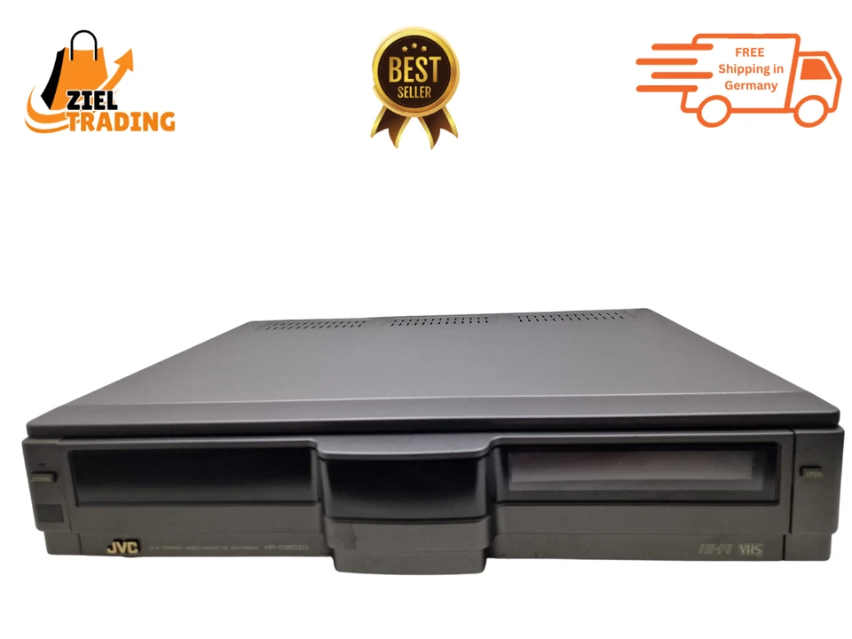 JVC HR-D980EG Videorekorder VCR Hi-Fi VHS Stereo SCART Japan Schwarz Defekt - Bild 1 von 4