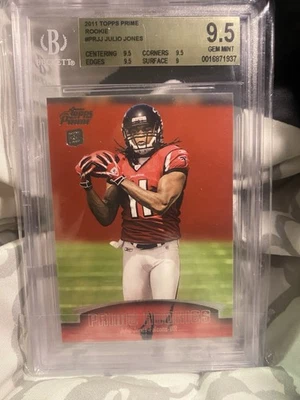 2011 Topps Prime - Prime Rookies Julio Jones #PR-JJ Prime /1 (RC) - Image 1 of 2