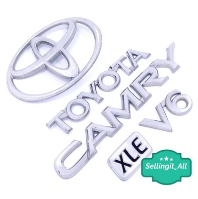 Placa de identificación insignia logotipo emblema tapa maletero Toyota Camry XLE V6 97-01 75441-AA040 FABRICANTE DE EQUIPOS ORIGINALES Foto 1 de 2
