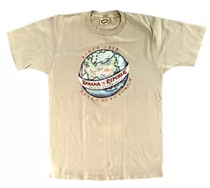 Camiseta De Colección Banana Republic Ropa de Viaje Puntada Única Hecha en EE. UU. Para Hombres Mediana - Imagen 1 de 7