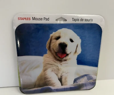 Golden Retriever NEW NIP Staples Mouse Pad 8.75" x 7.78" Non Skid Puppy Dog - Image 1 of 4