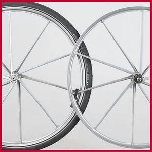 NOS GRIMECA AVIO T 10 SPOKES ALUMINIUM DISC VINTAGE WHEELSET 28" 700c GRAVEL OLD - Picture 1 of 16