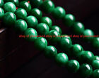 Natural 6/8/10/12/​14mm Dark Green Emerald Gemstone Round Loose Beads 15'' AA