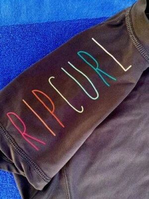 girl RIP CURL Rash Guard Beach shirt Surf Tee UV size Small S for swimsuit ocean - Image 1 of 4