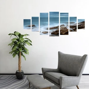 3D Sea Waves View 72 Unframed Print Wall Paper Decal Wall Deco Indoor AJ Jenny - Picture 1 of 6