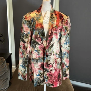 Men’s Slim Fitting Suit Jacket Blazer One Button Notched Lapels Size 40 NWT - Picture 1 of 10