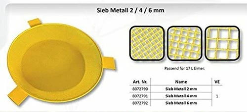FTM Futtersieb Madensieb Rund 33cm Futtereimer Futterwanne 4mm Maschen NEU!!! - Bild 1 von 1
