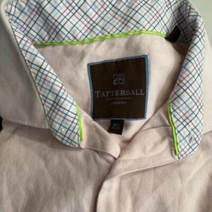 Camisa de vestir Tattersall London para hombre 16,5 33/34 manga larga - Imagen 1 de 8