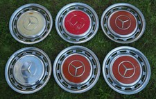 6 Stück Mercedes-Benz 14 Zoll Oldtimer Radkappen Radzierblenden Chrom