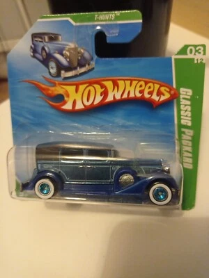 Hot Wheels 2010 Super Treasure Hunts Classic Packard #3/12 azul jinete real blanco Foto 1 de 3