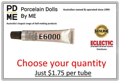 E6000  Adhesive 7.2gm,  CHOOSE YOUR QUANTITY @ $1.75 per tube.  Genuine Product - image 1 of 4