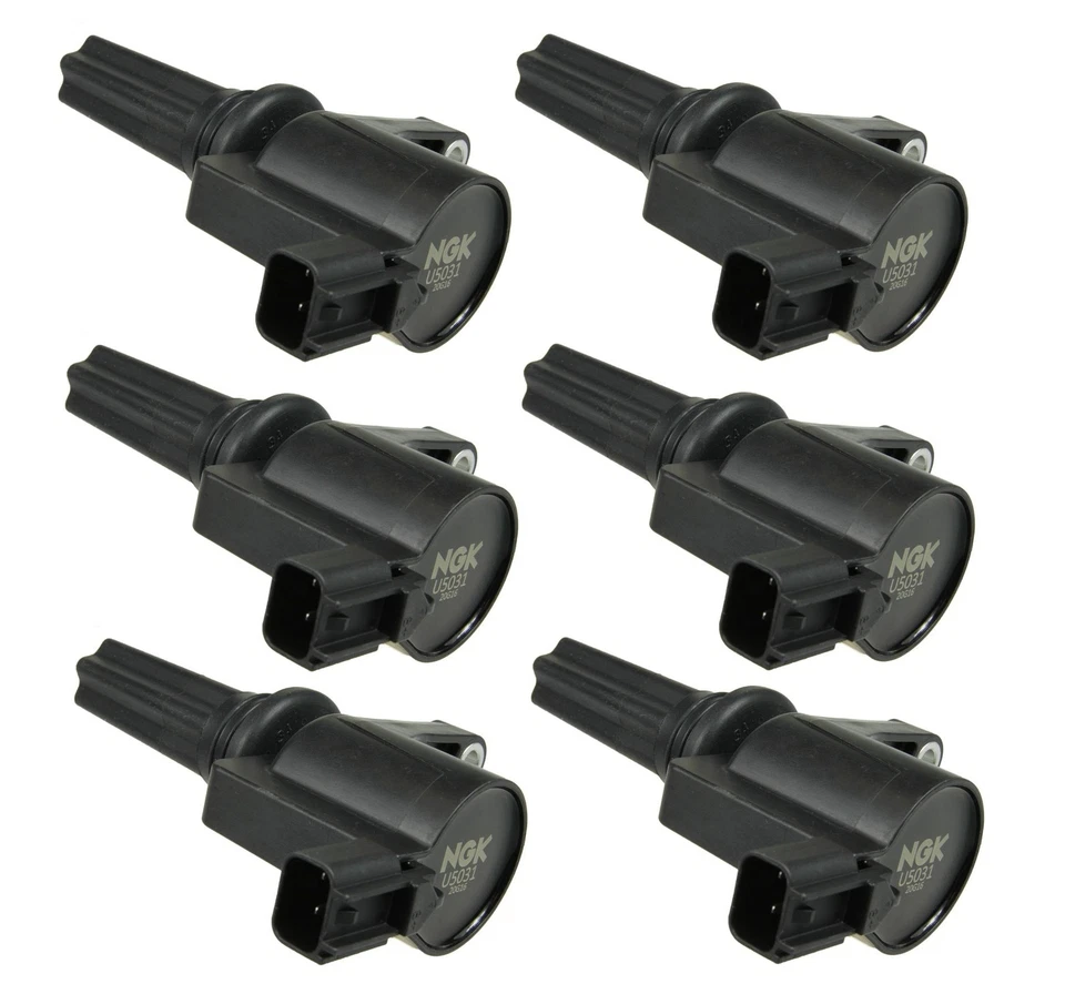 Set of 6 NGK Direct Ignition Coils for Jaguar S-Type Lincoln LS 3.0L V6 - Image 1 of 1
