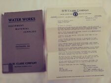 H.W. Clark Co. Water Works and Municipal Equipment Catalog 24 Mattoon IL 1924 ++