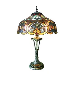 RADIANCE goods Tiffany-style 2 Light Victorian Table Lamp 17" Shade - Picture 1 of 5