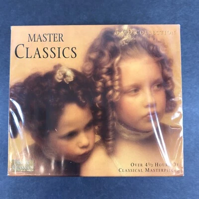 5 CD Set Master Classics Over 4 1/2 hours of Classical Masterpieces New Sealed Foto 1 de 3
