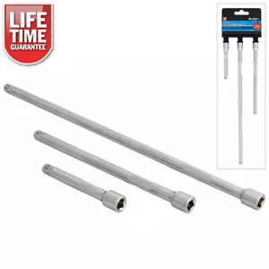 BLUESPOT 3PC 1/4" SQUARE DRIVE EXTENSION BARS SET 3" 6" & 10" LIFETIME WARRANTY - Picture 1 of 3