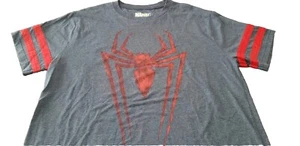 Spider-Man Logo Ringer T-Shirt XL Spray Paint Marvel Comics Spiderman MCU NWOT - Picture 1 of 8
