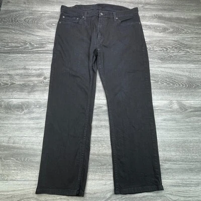 Pantalones de mezclilla Levis 559 para hombre 38x30 negros desteñidos rectos relajados 5 bolsillos elásticos Foto 1 de 4