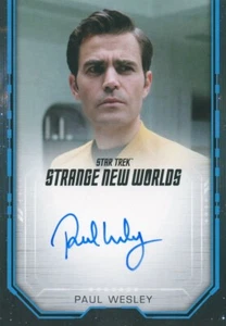 VL Star Trek Strange New Worlds S2 Autograph of Paul Wesley as James T. Kirk BRD - Picture 1 of 2