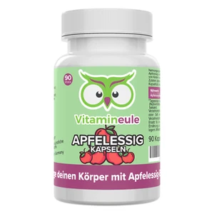 Apfelessig Kapseln mit 500 mg Extrakt - vegan - Vitamineule - Bild 1 von 6