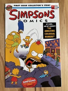 Simpsons Comics #1 (1993) HIGH GRADE Key Premiere Issue With Poster - Picture 1 of 6