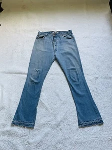 Re/Done Levi 30 Inseam 33" The Elsa High Rise Bootcut Leg Jeans $465 No Holes - Picture 1 of 11