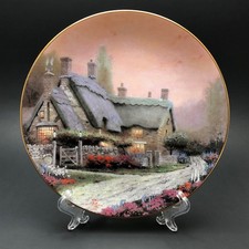 Plate Decorative Ceramic Thomas Kinkade "Mc Kenna's Cottage" 1992 #11486A.