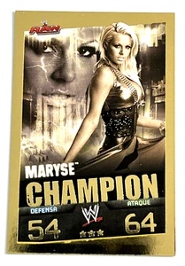 2009 WWE Topps Slam Attax Evolution TCG #015 MARYSE Champion Raw Foil - Picture 1 of 2