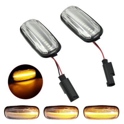 Luz de señalización lateral dinámica LED transparente para Land Rover Freelander 2002 2003 04-2005 Foto 1 de 4