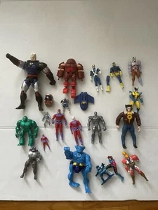 Lote (21) Figuras de Acción X-Men De Colección Marvel Toy Biz Años 90 Raro Wolverine Películas TV - Imagen 1 de 7