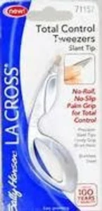 Pinzette Sally Hansen La Cross Total Control punta inclinata e impugnatura antiscivolo S. Acciaio - Foto 1 di 1