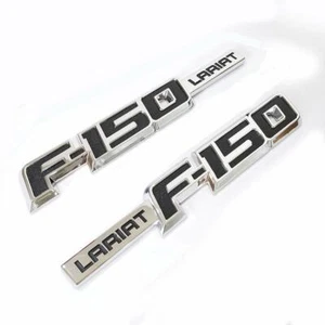 NUEVO 09-14 Ford F-150 Lariat 9L3Z 16720 GB Emblema 9L3Z16720G Logotipo Juego de 2 - Imagen 1 de 3