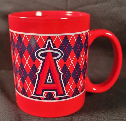 MLB LA ANGELS ANAHEIM BASEBALL ARGYLE PLAID MUG COFFEE CUP SGA FATHER’S DAY 2017 Cover
