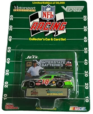 Racing Champions #18 Dale Jarrett 1992 NASCAR Interstate NFL New York Jets 1:64 - Imagem 1 de 4