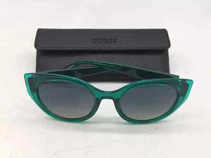 GUESS GU7909 96P Transparent Dark Green Sunglasses Green Lens - Picture 1 of 12
