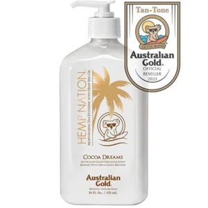 Australian Gold Hemp Nation Cocoa Dreams Moisturiser Tan Extender 535ml - Picture 1 of 1