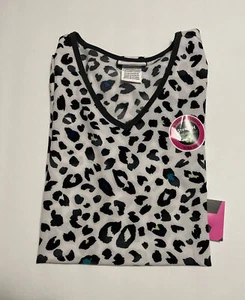Scrubstar Women's Delicate Cheetah Print Scrub Top S - Picture 1 of 2